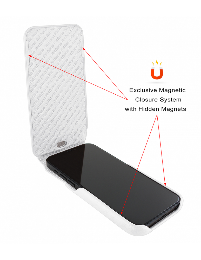 Piel Frama 536 White iMagnum Leather Case for iPhone 17 Pro
