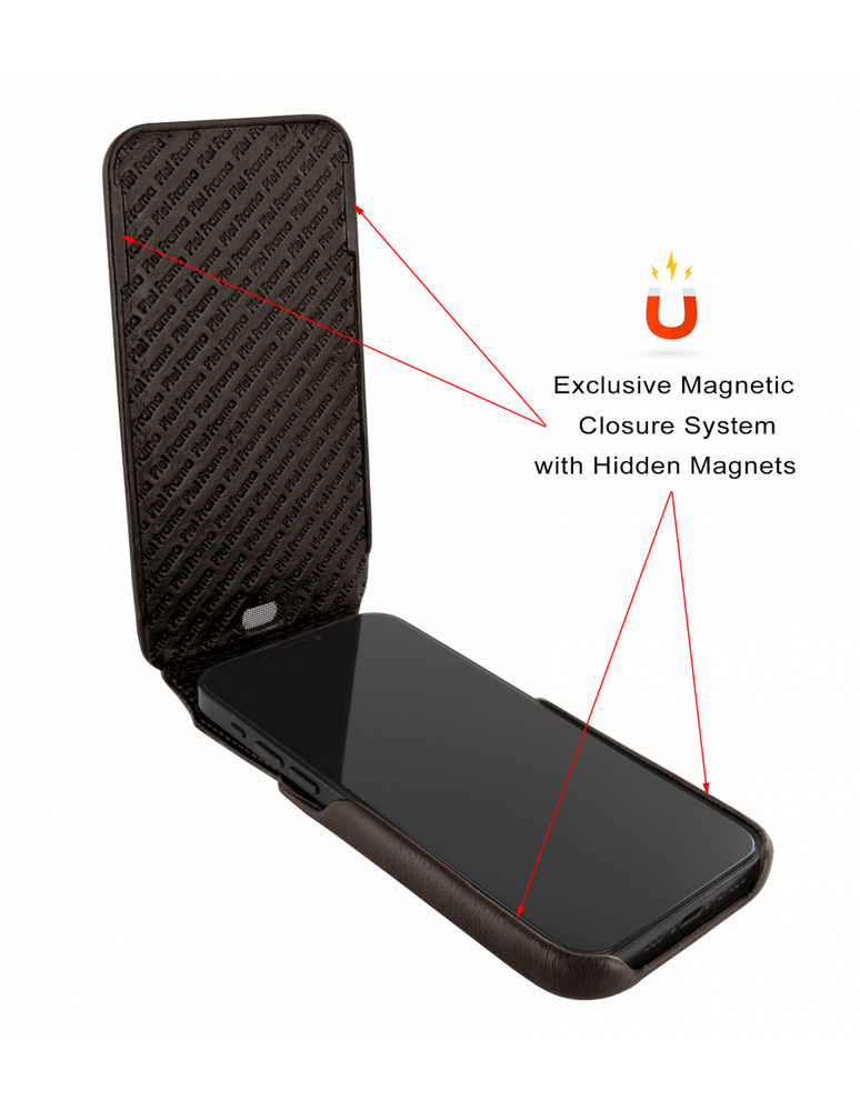 Piel Frama 531 Brown Lizard iMagnum Leather Case for iPhone Air