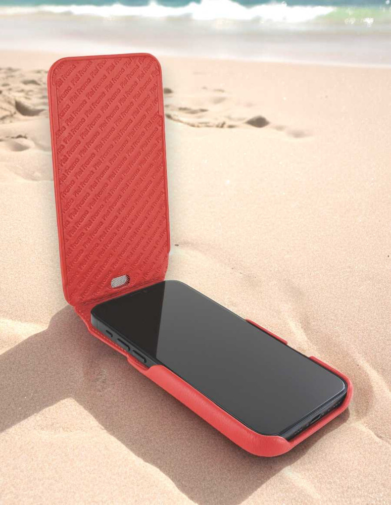 Piel Frama 526 Red iMagnum Leather Case for iPhone 17