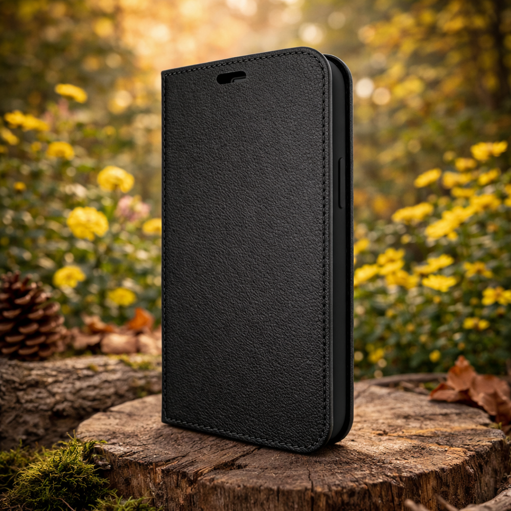 Piel Frama 539 Black FramaSlim Book Style Leather Case for iPhone 17 Pro Max