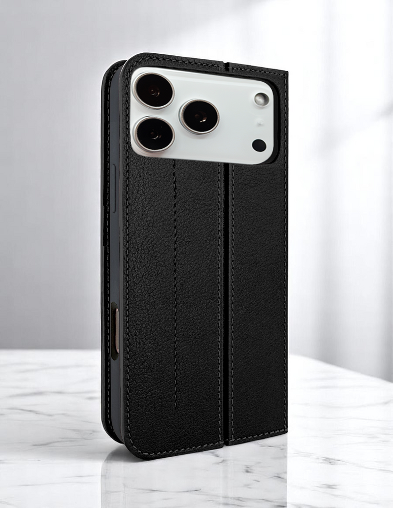 Piel Frama 539 Black FramaSlim Book Style Leather Case for iPhone 17 Pro Max