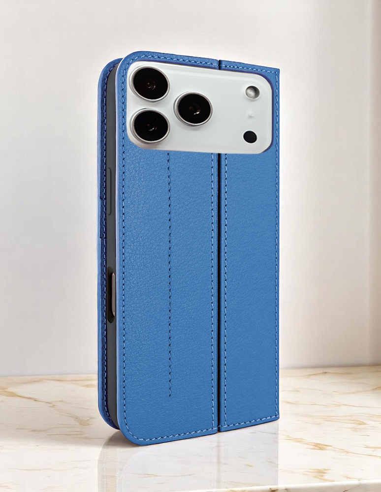 Piel Frama 534 Blue FramaSlim Book Style Leather Case for iPhone 17 Pro