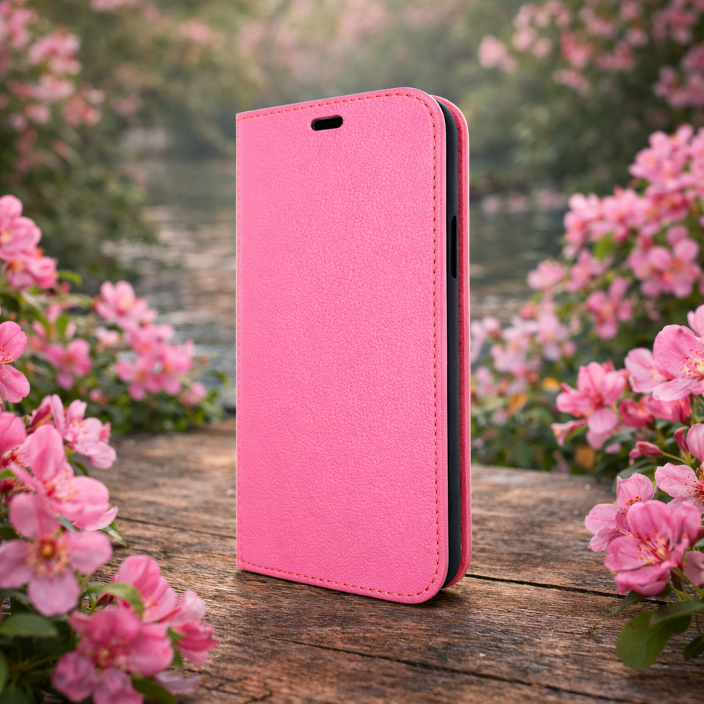 Piel Frama 534 Pink FramaSlim Book Style Leather Case for iPhone 17 Pro