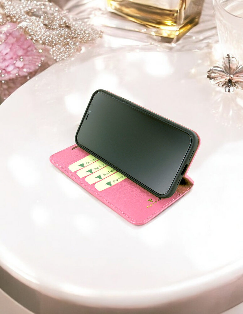 Piel Frama 534 Pink FramaSlim Book Style Leather Case for iPhone 17 Pro