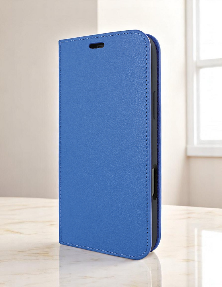 Piel Frama 524 Blue FramaSlim Book Style Leather Case for iPhone 17