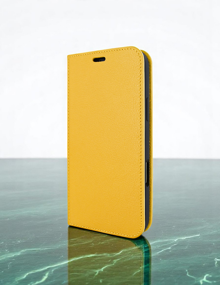 Piel Frama 524 Yellow FramaSlim Book Style Leather Case for iPhone 17