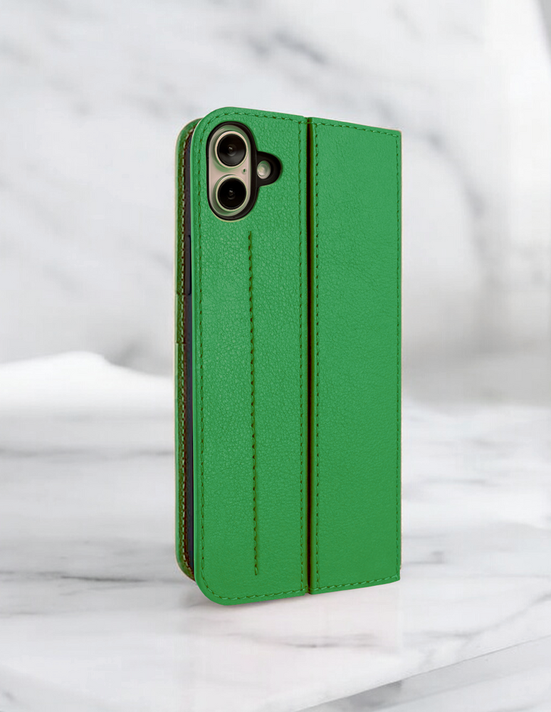 Piel Frama 524 Green FramaSlim Book Style Leather Case for iPhone 17