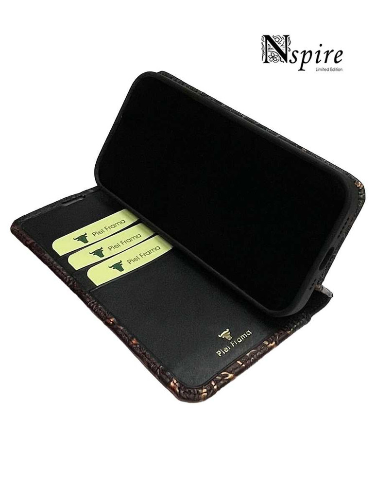 Piel Frama 524 Nspire FramaSlim Book Style Leather Case for iPhone 17