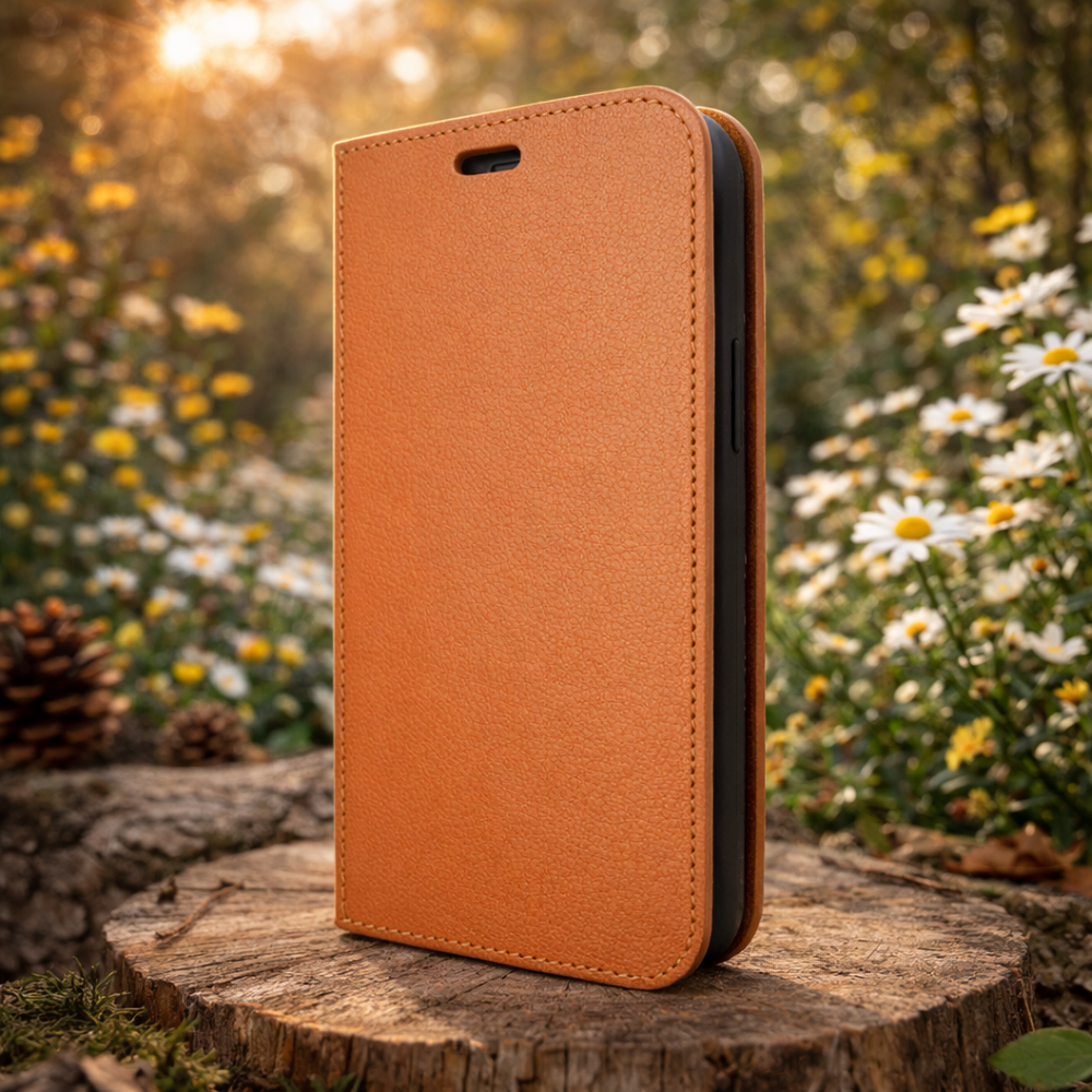 Piel Frama 529 Tan FramaSlim Book Style Leather Case for iPhone Air