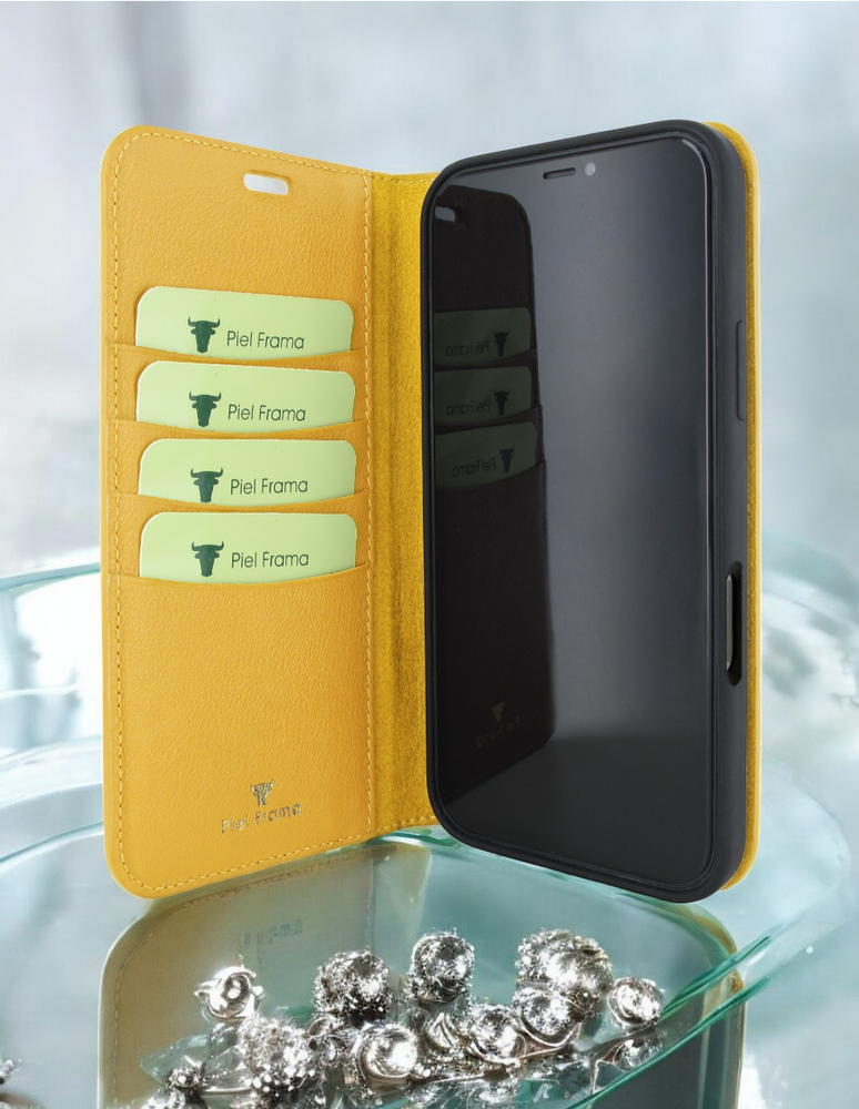 Piel Frama 529 Yellow FramaSlim Book Style Leather Case for iPhone Air