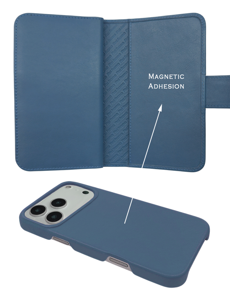 Piel Frama 535 Blue WalletMagnum Leather Case for iPhone 17 Pro