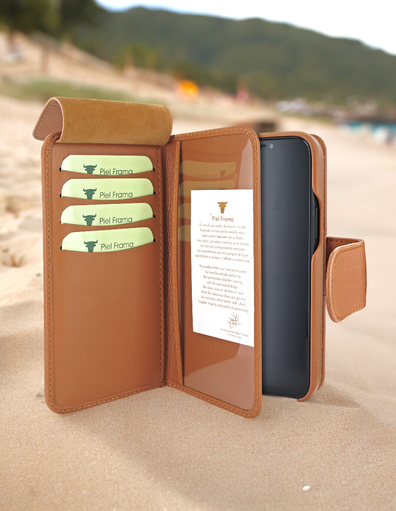 Piel Frama 530 Tan WalletMagnum Leather Case for iPhone Air