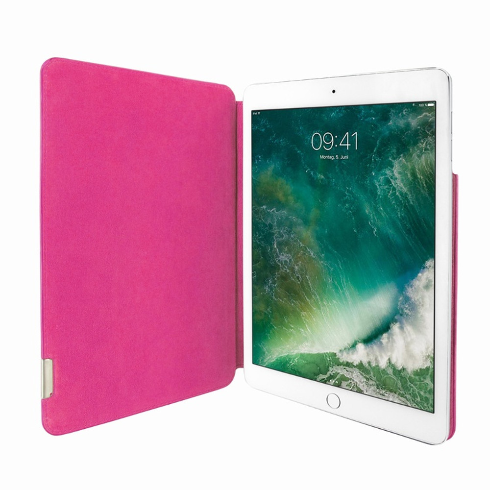 Piel Frama iPad Pro 12.9 2017 FramaSlim Leather Case - Fuchsia Cowskin-Crocodile