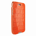 Piel Frama iPhone 6 / 6S / 7 / 8 UltraSliMagnum Leather Case - Orange Cowskin-Crocodile