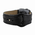Piel Frama Apple Watch 38 mm Leather Strap - Black Cowskin-Ostrich / Black Adapter