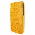 Piel Frama iPhone 6 Plus / 6S Plus / 7 Plus / 8 Plus UltraSliMagnum Leather Case - Yellow Cowskin-Crocodile