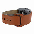 Piel Frama Apple Watch 38 mm Leather Strap - Tan / Silver Adapter