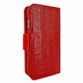 Piel Frama iPhone 7 / 8 WalletMagnum Leather Case - Red Cowskin-Crocodile