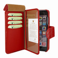 Piel Frama iPhone 7 / 8 WalletMagnum Leather Case - Red Cowskin-Crocodile
