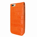 Piel Frama iPhone 7 Plus / 8 Plus Classic Magnetic Leather Case - Orange Cowskin-Crocodile