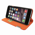 Piel Frama iPhone 7 Plus / 8 Plus FramaSlimCards Leather Case - Orange Cowskin-Crocodile