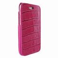Piel Frama iPhone 7 Plus / 8 Plus iMagnumCards Leather Case - Fuchsia Cowskin-Crocodile