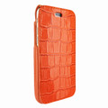 Piel Frama iPhone 7 Plus / 8 Plus iMagnumCards Leather Case - Orange Cowskin-Crocodile