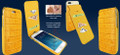 Piel Frama iPhone 7 Plus / 8 Plus iMagnumCards Leather Case - Yellow Cowskin-Crocodile