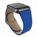Piel Frama Apple Watch 42 mm Leather Strap - Blue / Black Adapter