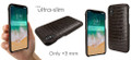 Piel Frama iPhone X / Xs FramaSlimGrip Leather Case - Brown Cowskin-Lizard