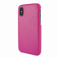 Piel Frama iPhone X / Xs FramaSlimGrip Leather Case - Fuchsia