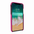 Piel Frama iPhone X / Xs FramaSlimGrip Leather Case - Fucshia Cowskin-Crocodile