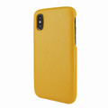 Piel Frama iPhone X / Xs FramaSlimGrip Leather Case - Yellow