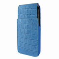 Piel Frama iPhone X / Xs iMagnum Leather Case - Blue Cowskin-Crocodile