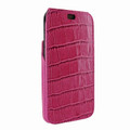 Piel Frama iPhone X / Xs iMagnum Leather Case - Fuchsia Cowskin-Crocodile