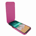 Piel Frama iPhone X / Xs iMagnum Leather Case - Fuchsia Cowskin-Crocodile