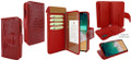 Piel Frama iPhone X / Xs WalletMagnum Leather Case - Red Wild Cowskin-Crocodile