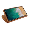 Piel Frama iPhone X / Xs WalletMagnum Leather Case - Tan Cowskin-Ostrich