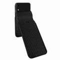Piel Frama iPhone XR iMagnum Leather Case - Black Cowskin-Ostrich
