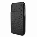Piel Frama iPhone XR iMagnum Leather Case - Black Cowskin-Ostrich