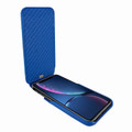 Piel Frama iPhone XR iMagnum Leather Case - Blue Cowskin-Crocodile