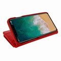 Piel Frama iPhone Xs Max WalletMagnum Leather Case - Red Cowskin-Crocodile