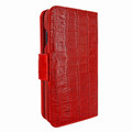 Piel Frama iPhone Xs Max WalletMagnum Leather Case - Red Cowskin-Crocodile