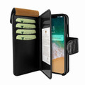 Piel Frama iPhone Xs Max WalletMagnum Leather Case - Black Cowskin-Lizard