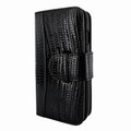 Piel Frama iPhone Xs Max WalletMagnum Leather Case - Black Cowskin-Lizard