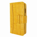 Piel Frama iPhone 11 Pro Max WalletMagnum Leather Case - Yellow Cowskin-Crocodile