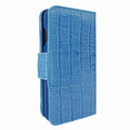 Piel Frama iPhone 11 Pro WalletMagnum Leather Case - Blue Cowskin-Crocodile