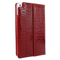 Piel Frama iPad Mini (2019) Cinema Leather Case - Red Wild Cowskin-Crocodile