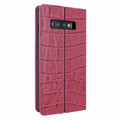 Piel Frama Samsung Galaxy S10e FramaSlimCards Leather Case - Fuchsia Cowskin-Crocodile