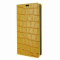 Piel Frama Samsung Galaxy S10e FramaSlimCards Leather Case - Yellow Cowskin-Crocodile